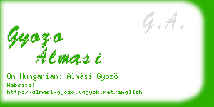 gyozo almasi business card