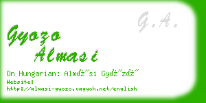 gyozo almasi business card